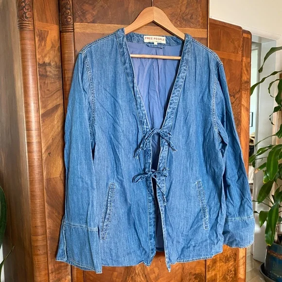 Free People Tie-Front Jacket - Picture 3 of 7